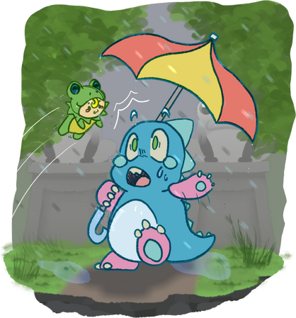 Bob gets spooked by a familiar looking frog!